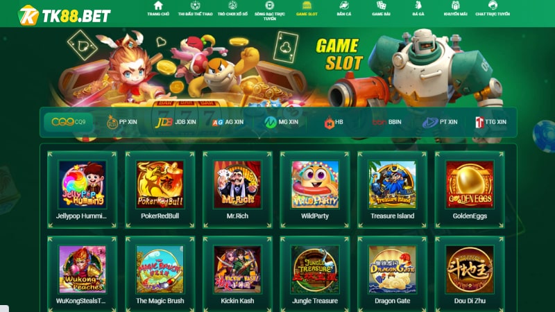 Game Slot TK88 - Sân chơi quay hũ không giới hạn